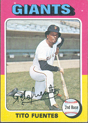 1975 Topps Mini Baseball Cards      425     Tito Fuentes